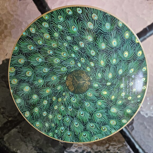 Fortnum & Mason King Charles Coronation Peacock Musical Biscuit Tin (Empty) - Picture 3 of 9